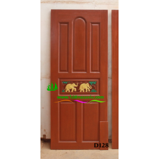 ประตูไม้สักบานเดี่ยว รหัส D128
